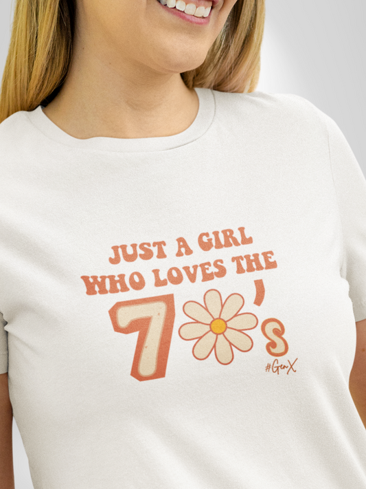 Just a Girl 70's Tee
