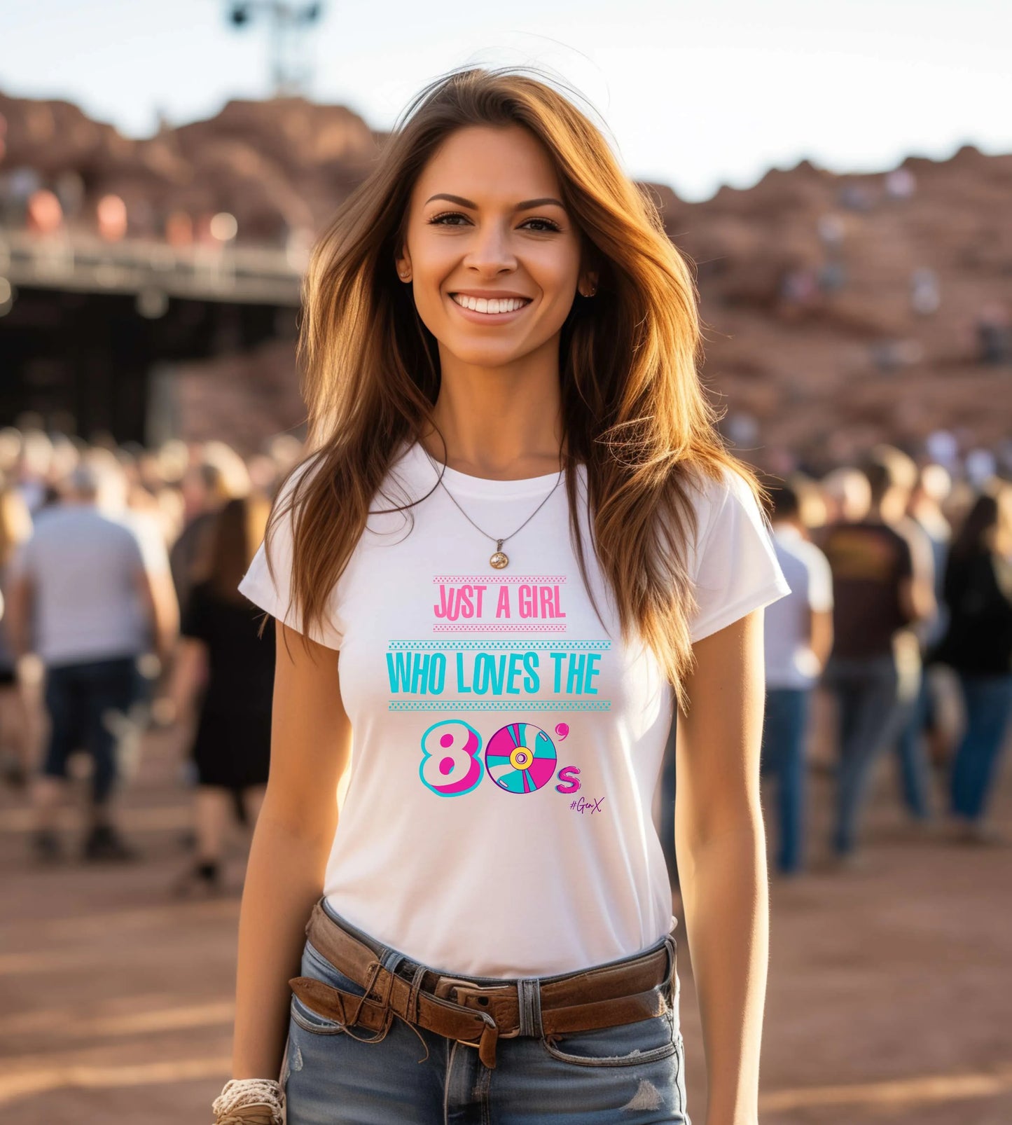 Just a Girl 80s Tee