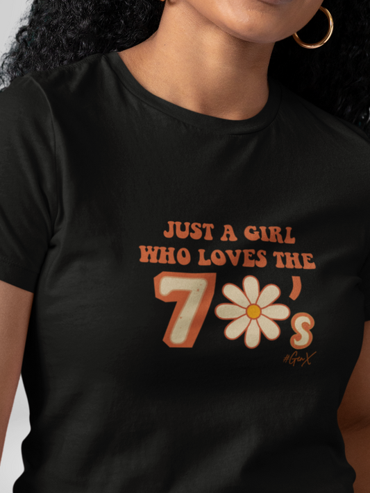 Just a Girl 70's Tee