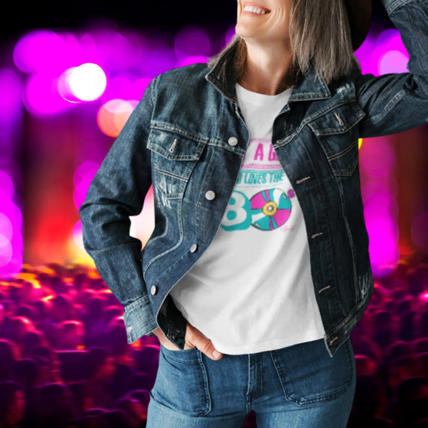 Just a Girl 80s Tee