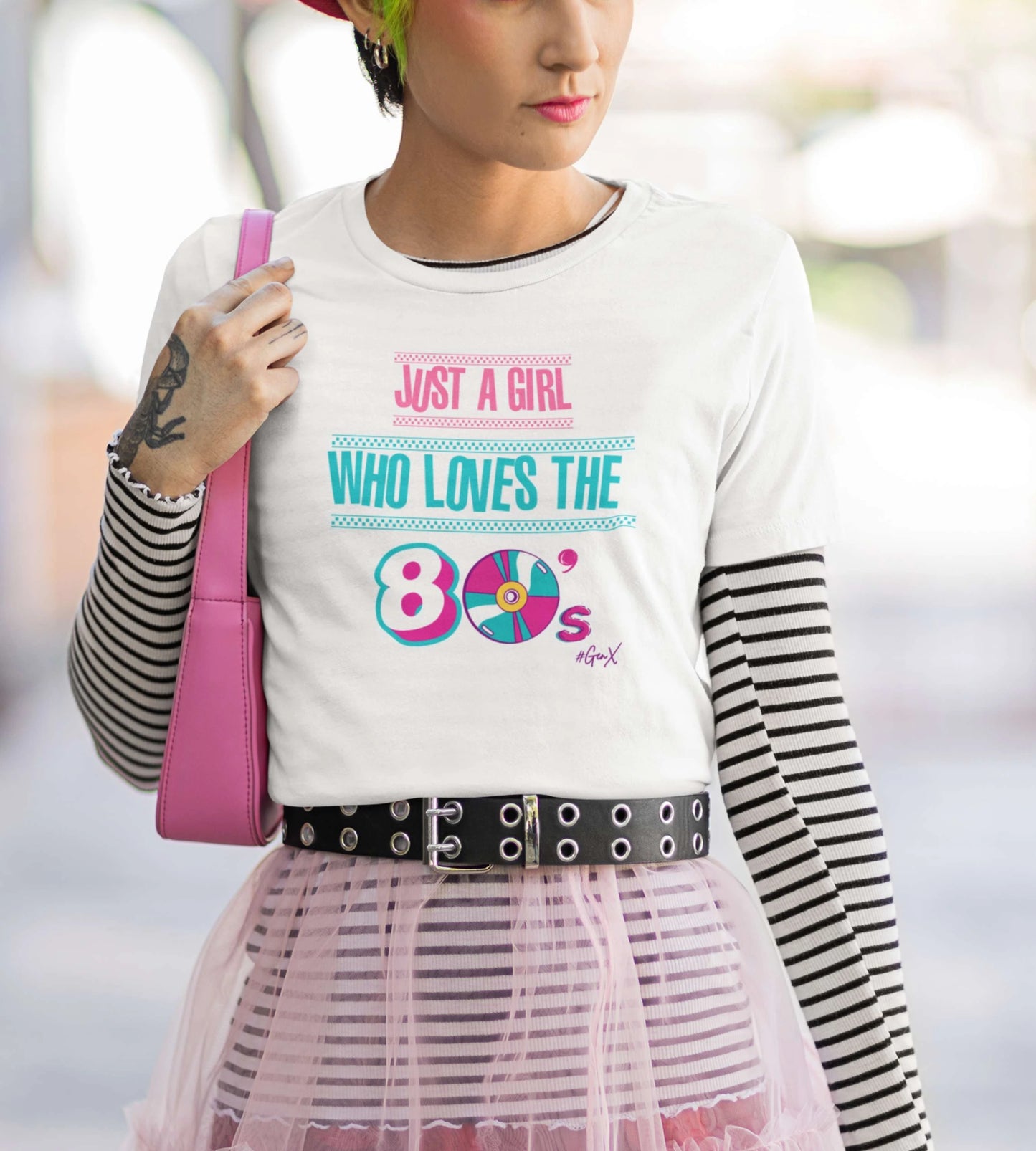 Just a Girl 80s Tee