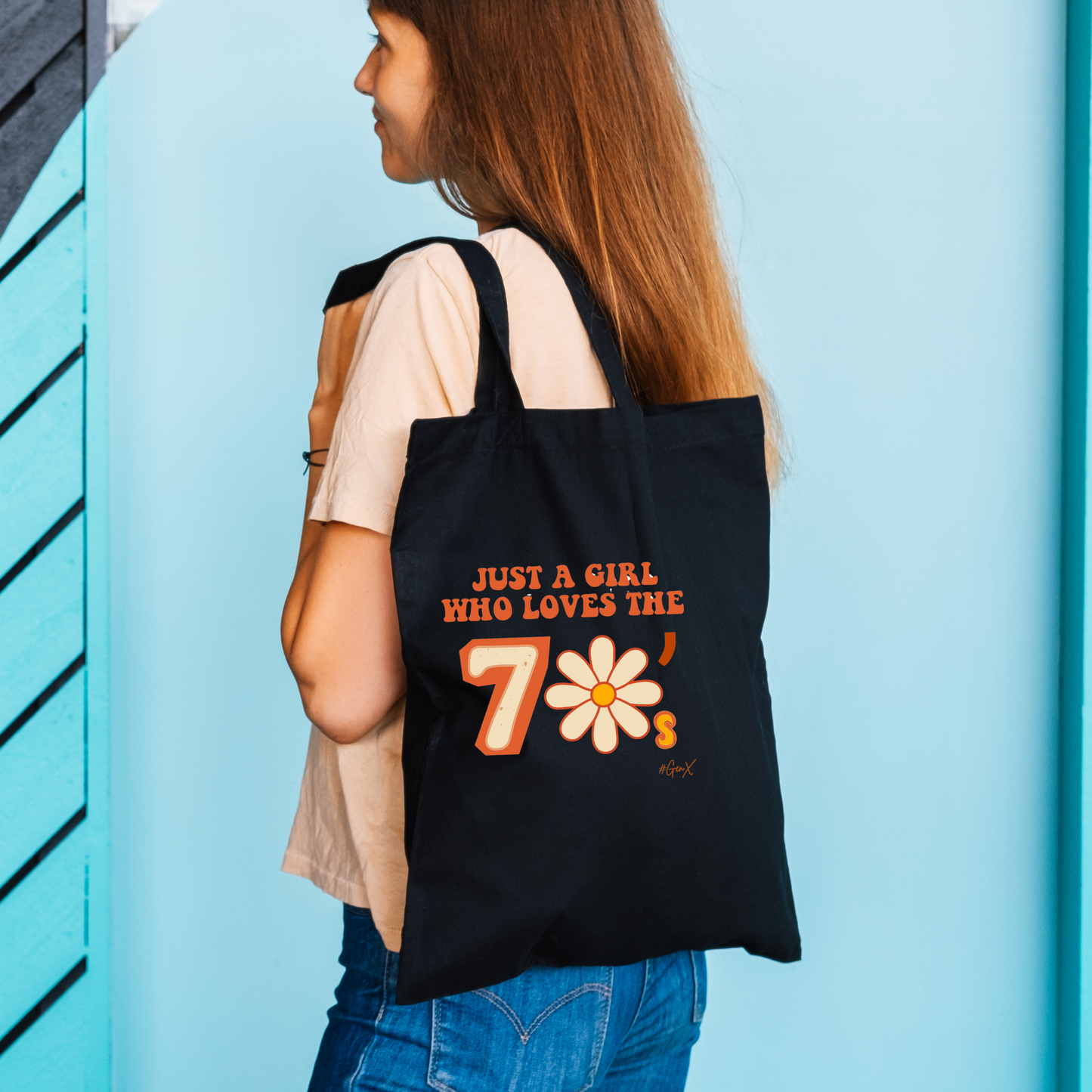 Just a Girl 70s Tote