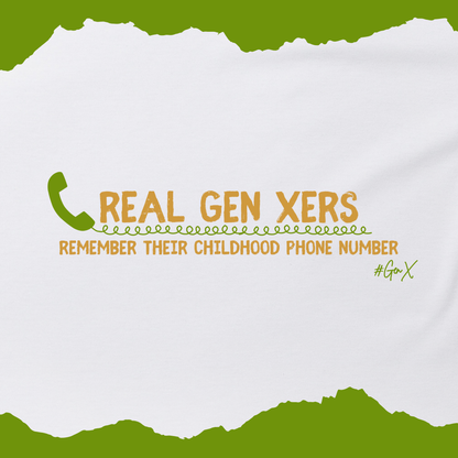 Closeup Real Gen Xers Remember Childhood Phone Number yellow text green phoen 